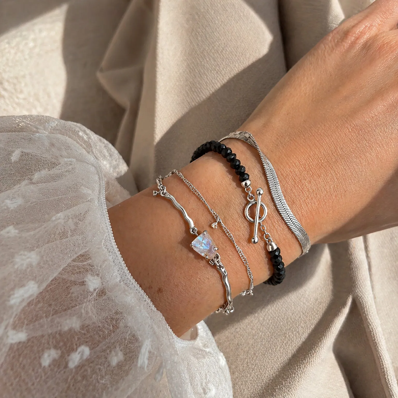 Moonstone Bracelet - Flow