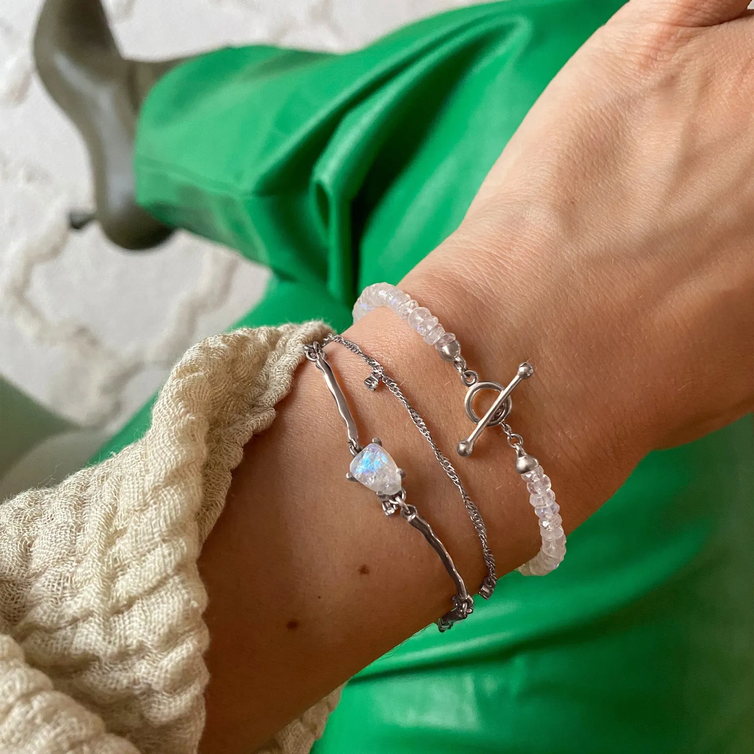 Moonstone Bracelet - Flow
