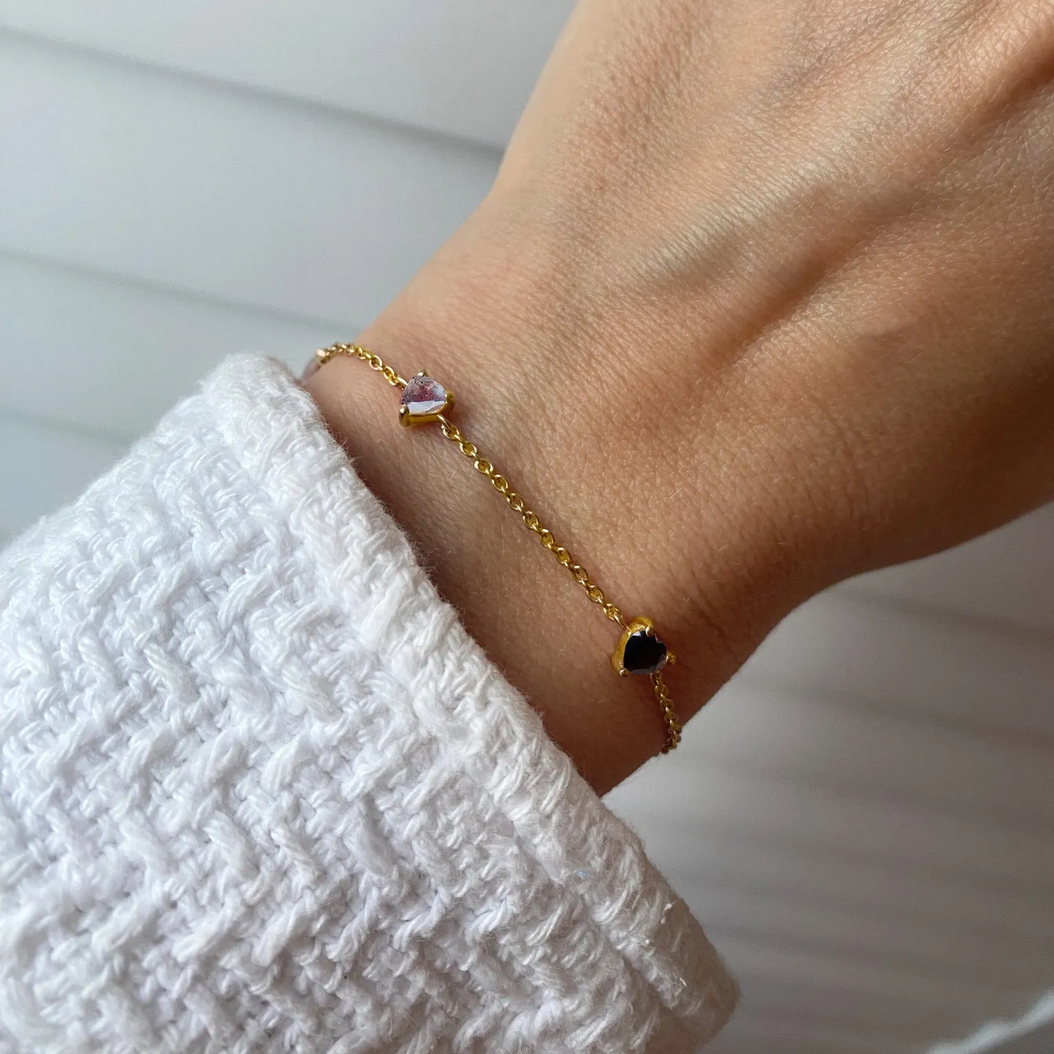 Black Obsidian Labradorite Bracelet - Crush