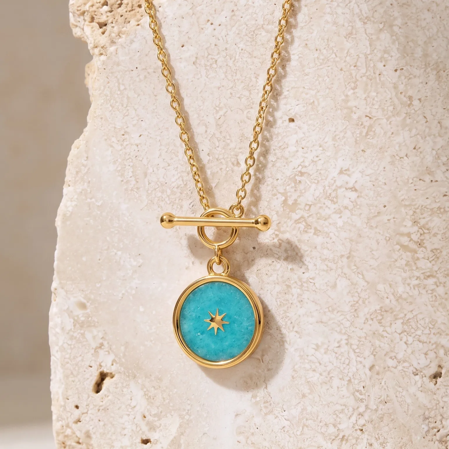 Amazonite T-Lock Necklace - Sol
