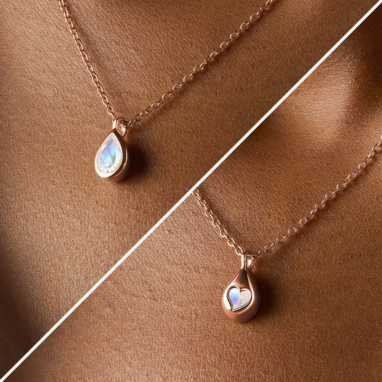 Moonstone Necklace - Hidden Heart