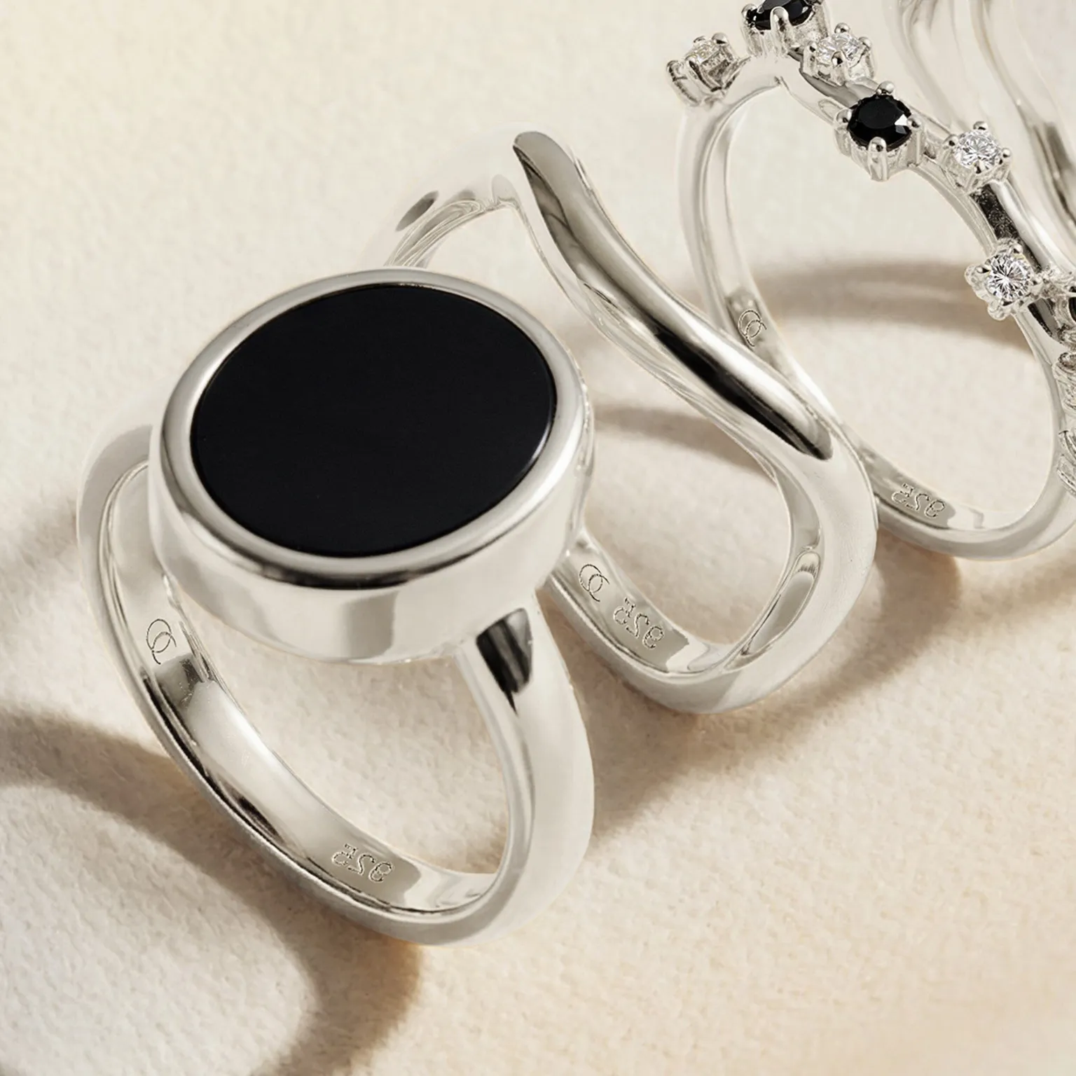 Black Onyx Ring - Enfolded
