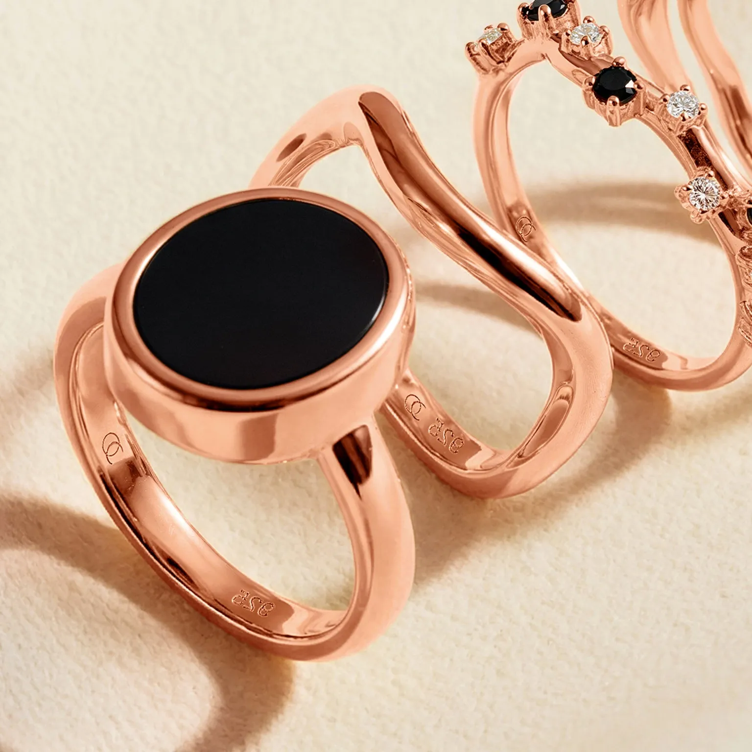 Black Onyx Ring - Enfolded