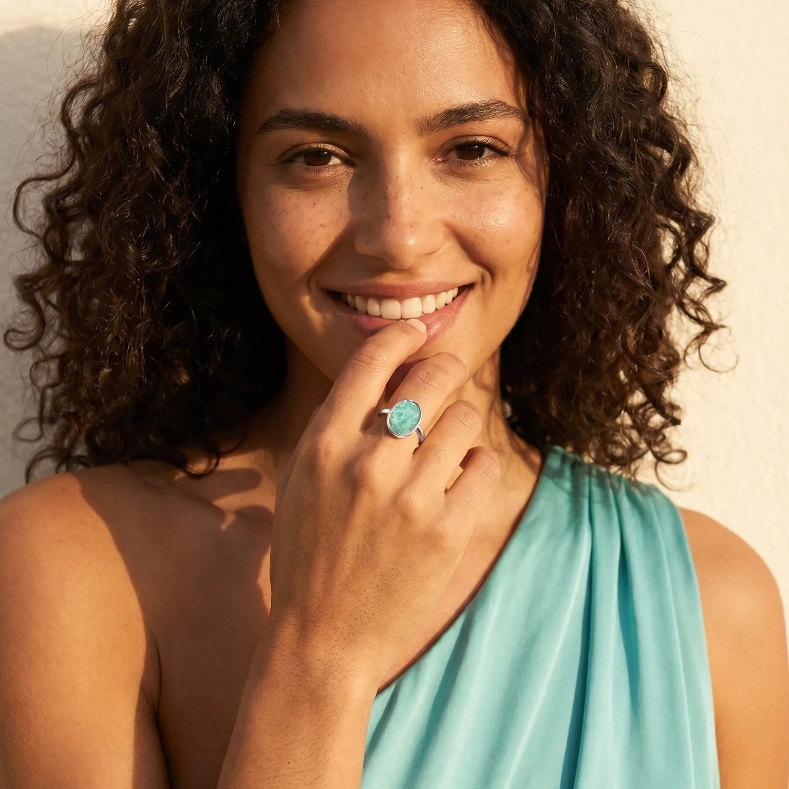 Amazonite Ring - Enfolded