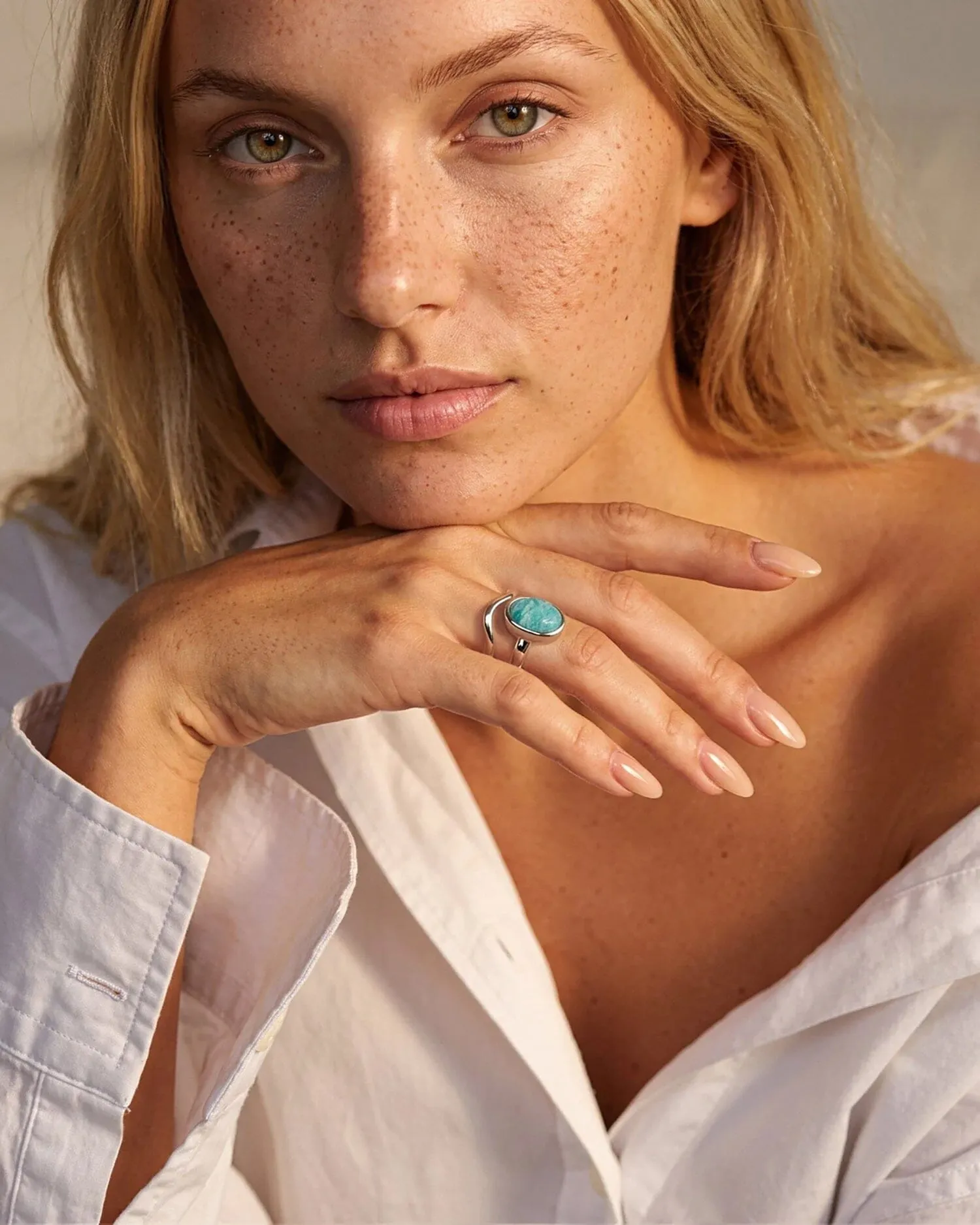 Amazonite Ring - Enfolded